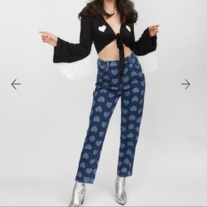 NWT Lazy Oaf Loved Up Denim jeans size 34